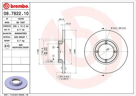 Magneti Marelli 360406020200 - Гальмівний диск autocars.com.ua