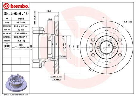 Magneti Marelli 360406022800 - Тормозной диск avtokuzovplus.com.ua