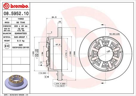 Magneti Marelli 360406022900 - Тормозной диск avtokuzovplus.com.ua