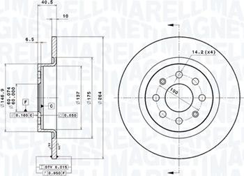 Magneti Marelli 360406024201 - Тормозной диск autodnr.net