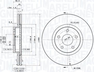 Magneti Marelli 360406026401 - Тормозной диск autodnr.net