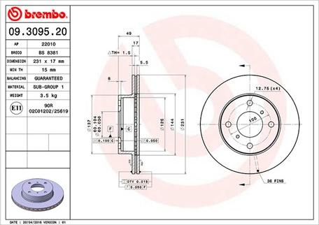 Magneti Marelli 360406027300 - Гальмівний диск autocars.com.ua