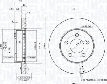 Magneti Marelli 360406030001 - Тормозной диск autodnr.net