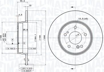 Magneti Marelli 360406032001 - Тормозной диск autodnr.net