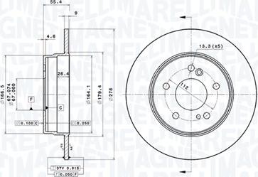 Magneti Marelli 360406032101 - Тормозной диск autodnr.net