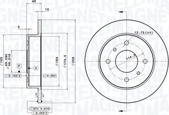 Magneti Marelli 360406035701 - Тормозной диск autodnr.net