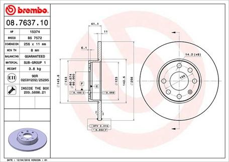 Magneti Marelli 360406038600 - Гальмівний диск autocars.com.ua