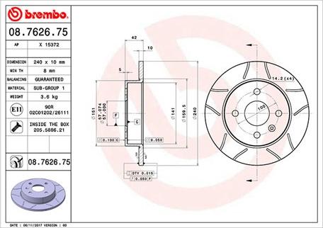 Magneti Marelli 360406038905 - Гальмівний диск autocars.com.ua