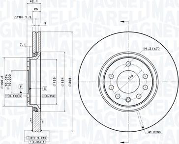 Magneti Marelli 360406039701 - Тормозной диск autodnr.net