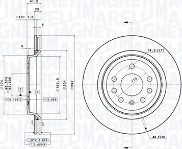 Magneti Marelli 360406040101 - Тормозной диск autodnr.net