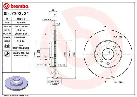 Magneti Marelli 360406043300 - Гальмівний диск autocars.com.ua