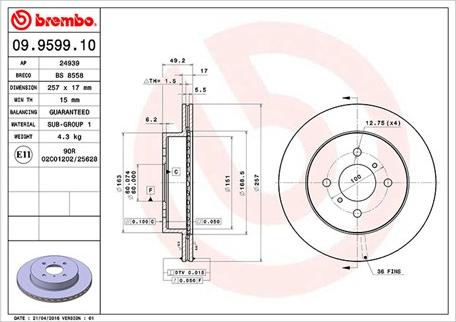 Magneti Marelli 360406046200 - Гальмівний диск autocars.com.ua