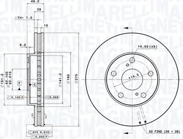 Magneti Marelli 360406047101 - Тормозной диск autodnr.net