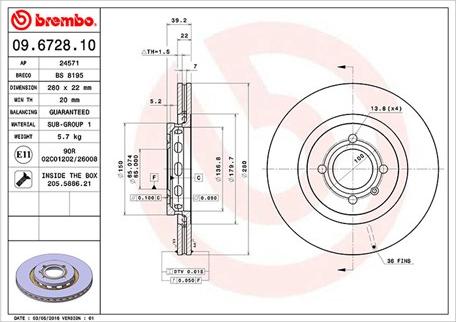 Magneti Marelli 360406048500 - Тормозной диск avtokuzovplus.com.ua