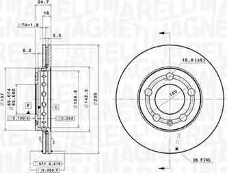 Magneti Marelli 360406049601 - Тормозной диск autodnr.net