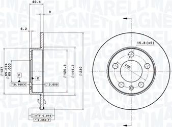 Magneti Marelli 360406049701 - Тормозной диск autodnr.net