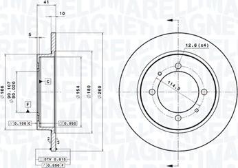 Magneti Marelli 360406051701 - Тормозной диск autodnr.net