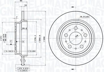 Magneti Marelli 360406051901 - Гальмівний диск autocars.com.ua