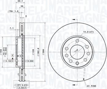 Magneti Marelli 360406053801 - Тормозной диск autodnr.net