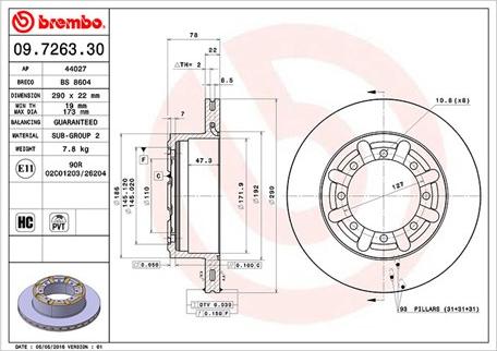 Magneti Marelli 360406053900 - Тормозной диск avtokuzovplus.com.ua