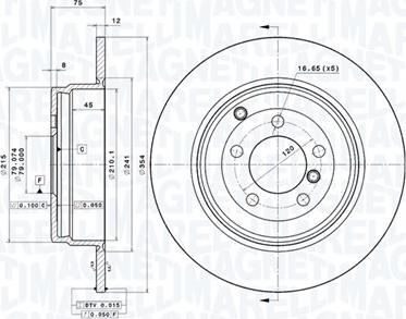 Magneti Marelli 360406054301 - Тормозной диск autodnr.net