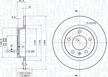 Magneti Marelli 360406056001 - Тормозной диск autodnr.net