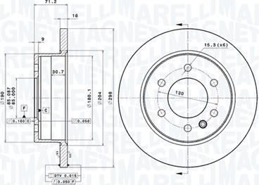 Magneti Marelli 360406056401 - Тормозной диск autodnr.net