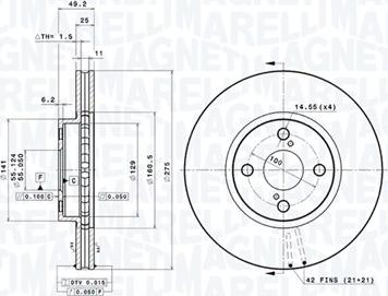 Magneti Marelli 360406057601 - Тормозной диск autodnr.net