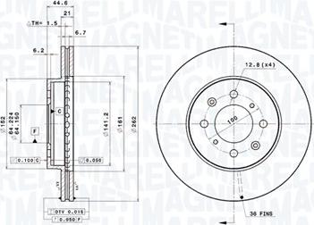 Magneti Marelli 360406059801 - Тормозной диск autodnr.net