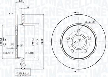 Magneti Marelli 360406060201 - Тормозной диск autodnr.net