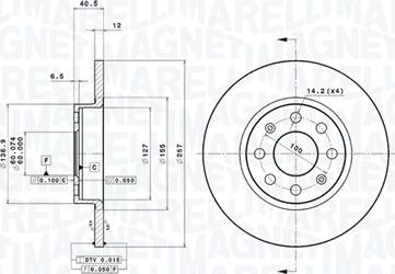 Magneti Marelli 360406064701 - Тормозной диск autodnr.net