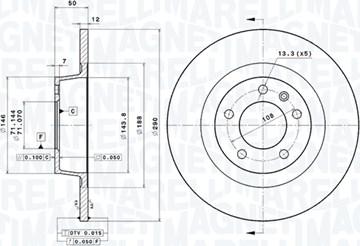 Magneti Marelli 360406065201 - Тормозной диск autodnr.net