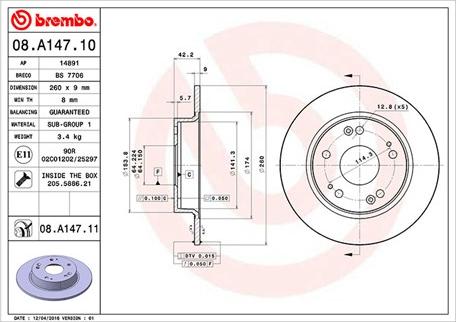 Magneti Marelli 360406065500 - Гальмівний диск autocars.com.ua