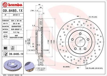 Magneti Marelli 360406067202 - Гальмівний диск autocars.com.ua