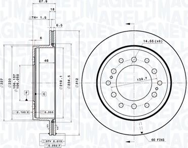 Magneti Marelli 360406071401 - Тормозной диск autodnr.net