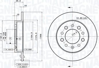 Magneti Marelli 360406078501 - Тормозной диск avtokuzovplus.com.ua