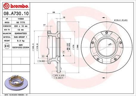 Magneti Marelli 360406080300 - Тормозной диск avtokuzovplus.com.ua