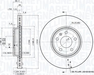 Magneti Marelli 360406081401 - Тормозной диск autodnr.net