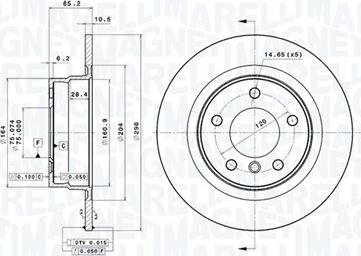 Magneti Marelli 360406089301 - Тормозной диск avtokuzovplus.com.ua