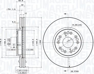 Magneti Marelli 360406090101 - Тормозной диск avtokuzovplus.com.ua