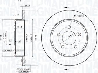 Magneti Marelli 360406090301 - Тормозной диск autodnr.net