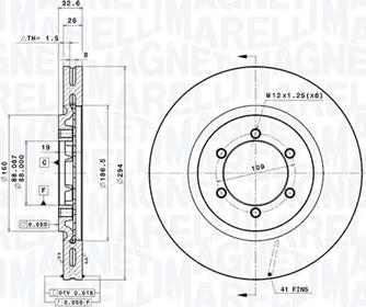 Magneti Marelli 360406093301 - Тормозной диск avtokuzovplus.com.ua