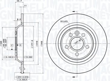 Magneti Marelli 360406095701 - Тормозной диск avtokuzovplus.com.ua