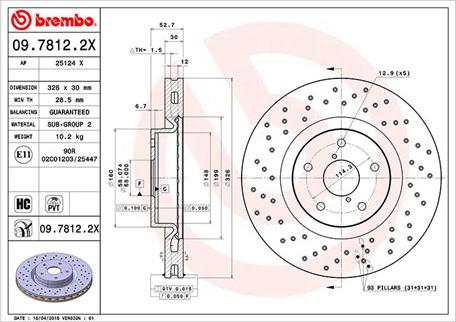 Magneti Marelli 360406097402 - Тормозной диск avtokuzovplus.com.ua