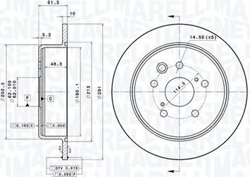 Magneti Marelli 360406100501 - Тормозной диск autodnr.net