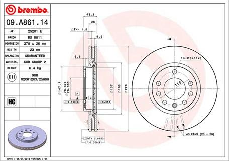 Magneti Marelli 360406103200 - Гальмівний диск autocars.com.ua