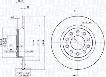 Magneti Marelli 360406104201 - Тормозной диск autodnr.net