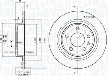 Magneti Marelli 360406107601 - Тормозной диск autodnr.net