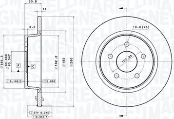 Magneti Marelli 360406108501 - Тормозной диск autodnr.net