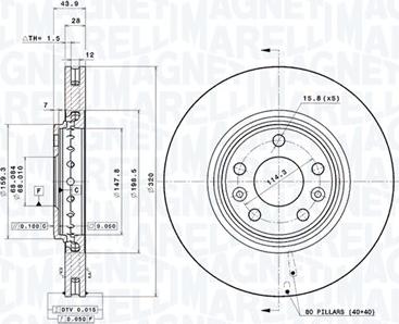 Magneti Marelli 360406112101 - Тормозной диск autodnr.net